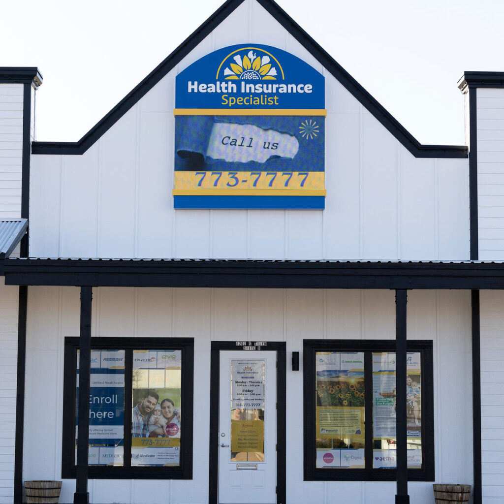 Health Insurance Specialist LLC office in West Wichita off Kellogg